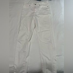 Loft skinny white jeans size 27